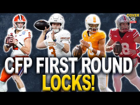 College Football Playoff First Round LOCKS | Tennessee-Ohio State | Clemson-Texas | Cover 3