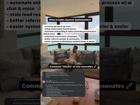 What is Sales System Optimization?