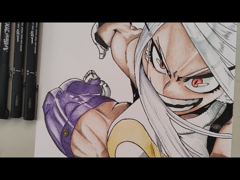 Speed drawing Mirko [Rumi Usagiyama] #bokunoheroacademia #bnhaedit