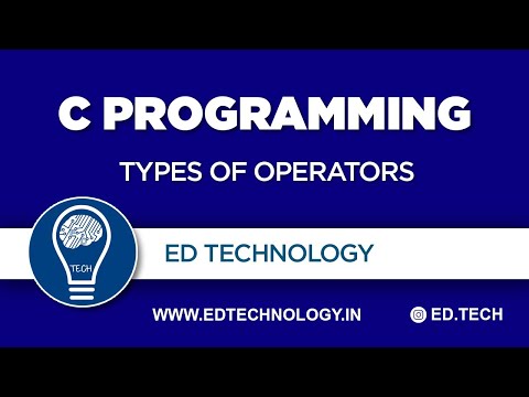 Operators in C Part 1| Unary | Binary | Ternary | Special Operator | C programming Lecture