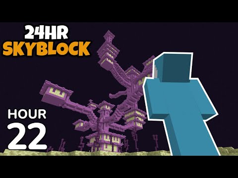 24 Hour Skyblock: Episode 22 - Looting End Cities