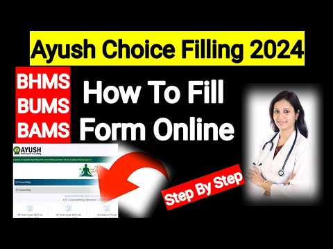 Mp Ayush Choice Filling 2024 l Mp Ayush Counselling 2024