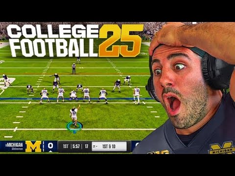 PLAYING COLLEGE FOOTBALL 25 FOR THE FIRST TIME!