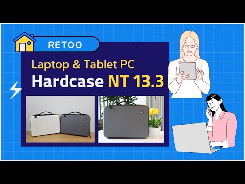 🔶 RETOO® NT 13.3 🔶Laptop storage hard case with 100% polycarbonate.