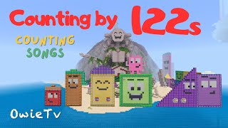 Counting by 122s Song | Minecraft Numberblocks Counting Songs| Math and Number Songs for Kids