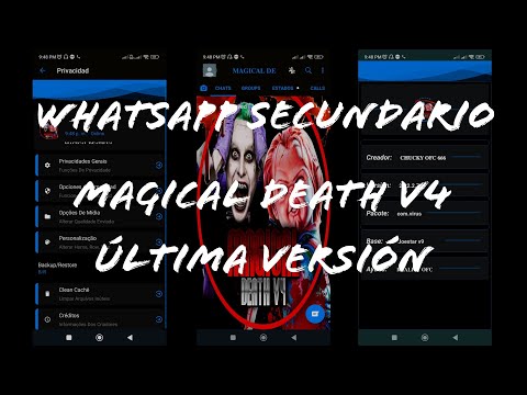 ULTRA WHATSAPP SECUNDARIO MAGICAL DEATH V4 ÚLTIMA VERSIÓN (VER TODO EL VIDEO)LINK EN LA DESCRIPCIÓN