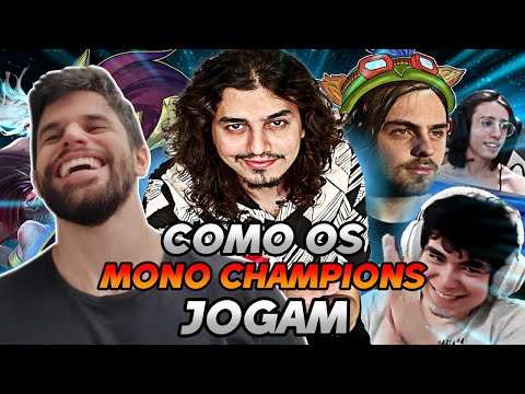 COMO OS MONO CHAMPIONS REALMENTE JOGAM LOL #5 - REACT BRONZIOCRE