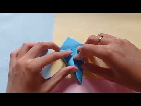 How to fold flower blue - Origami Easy