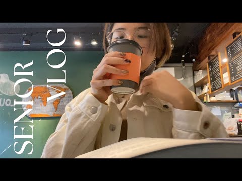 Senior Vlog｜一個人做這些超孤單？挑戰極短髮💇‍♀️口福豆漿必點品項，最真實的期末獨書生活 ft.大四&大一的獨食日記｜Ella Lin