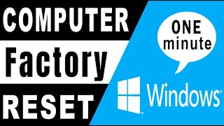 Howe to Reset Computer  #ResetPC #Windows10Reset #HowtoResetComputer