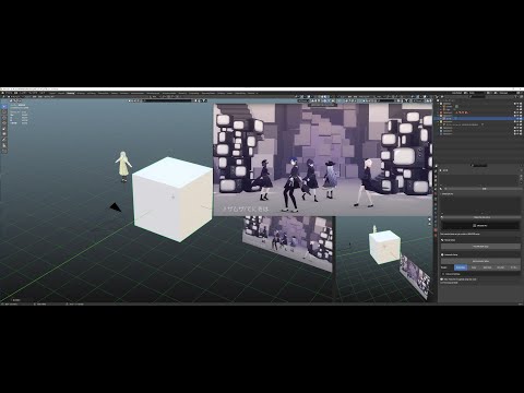 【MMD】Blenderで「プロセカ」"ザムザ"風 MMDステージ作成｜失敗ありのリアルタイム制作配信