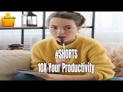 How to 10X Your Productivity in under 60 Seconds #shorts #productivity #productive #productivedays