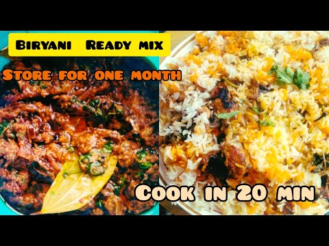 Instant Biriyani Gravy Mix Recipe - Cook Rice Dum Biryani in 20 Mins | instant chicken dum biryani