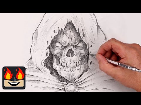 How To Draw Skeletor | Masters of the Universe Sketch