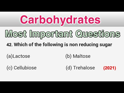 Carbohydrates MCQ || Most Important Biochemistry MCQ for NEET 2023