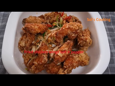 Crispy Salt and Pepper Chicken Wings