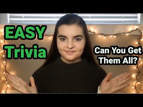 ASMR Whispering 50 EASY Trivia Questions | How Many Can You Get?