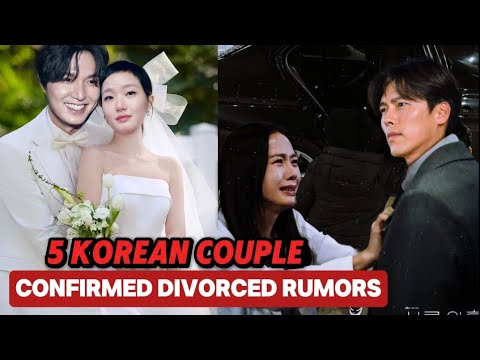 BREAKING NEWS! 5 KOREAN COUPLE CONFIRMED DIVORCED IN 2024! (BINJIN)