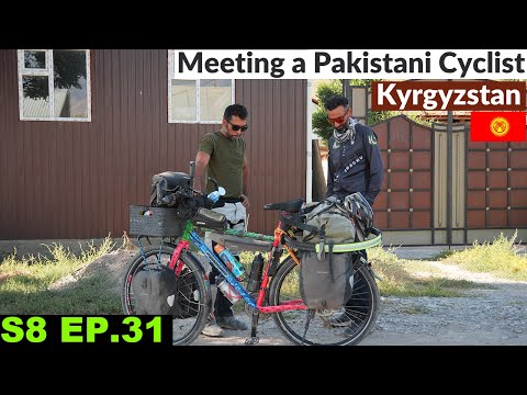 Arrived in a Strange Kyrgyz City to Meet a Pakistani Cyclist🇰🇬S8 EP.31| Pakistan to Japan Motorcycle