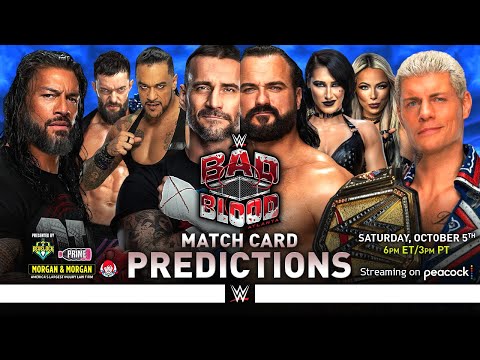 WWE Bad Blood 2024 - Match Card Predictions [v2]