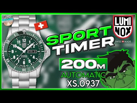 Brand New Green Sunburst Colorway! | Luminox Sport Timer 200m Swiss made Automatic XS.0937