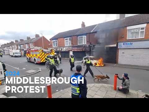 Protesters March Through Middlesbrough | Middlesbrough Protest