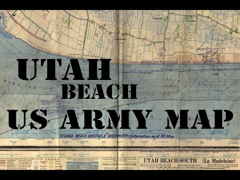 Utah Beach D-Day Normandy 1944 Invasion Map