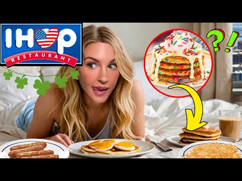 Irish Girl Tries Breakfast in Bed IHOP in Chicago