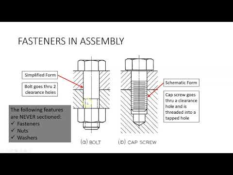 Drawing Threaded Fasteners