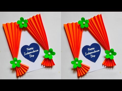 {last minute} independence day card idea 2022/15th august special card making/tricolour handmadecard