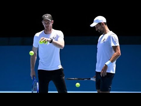 Andy Murray makes sad complaint after practising with Novak Djokovic at Aus Open