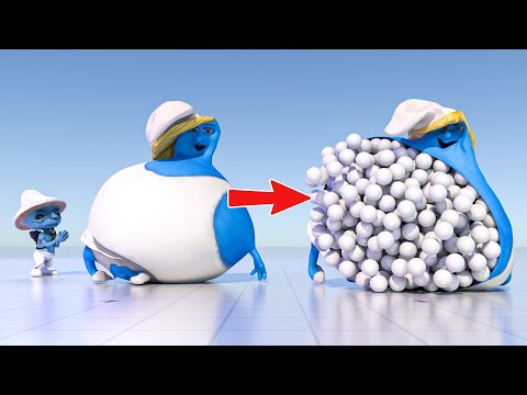 Smurfs VS 1000 kg 🙃