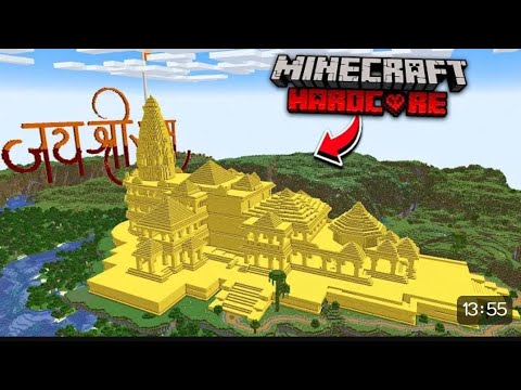 I Build shree Ram mandir in Minecraft Survival episode 2 #viral #trending #minecraft #rammandir