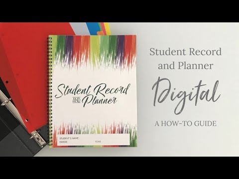 Homeschool Student Planner Tutorial