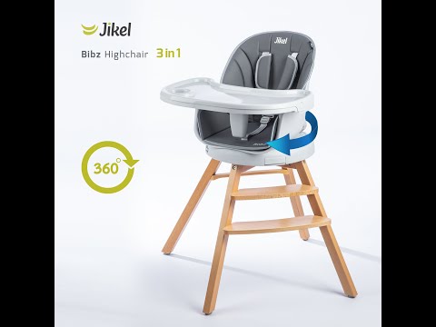 Jikel - Bibz Wooden Highchair - Features