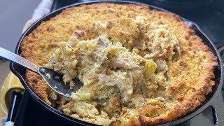 Big Mama's Secret CORNBREAD CHICKEN & DRESSING Recipe! Southern Style Cornbread Dressing