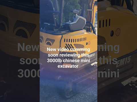 new video out soon on the 3000lb mini excavator #excavator