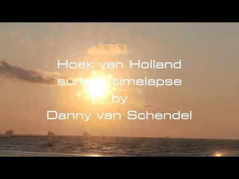 Hoek van Holland sunset panorama