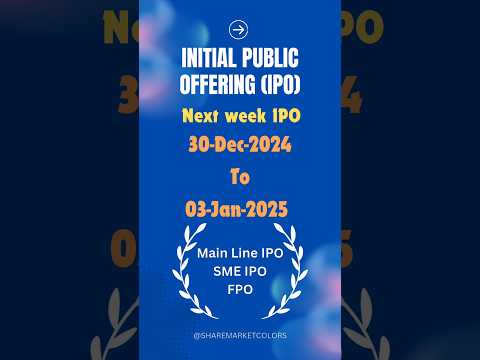 Current IPO: 30-Dec-2024 to 03-Jan-2024 #ipo #initialpublicoffering #nse #bse #smeipo #primarymarket