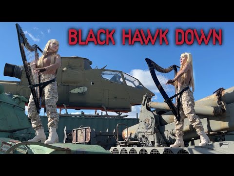 BLACK HAWK DOWN "Leave No Man Behind" (Hans Zimmer) - Harp Twins - Electric Harps