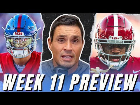 Georgia-Ole Miss, Alabama-LSU, Miami-Georgia Tech and MORE | College Football Week 11 Preview