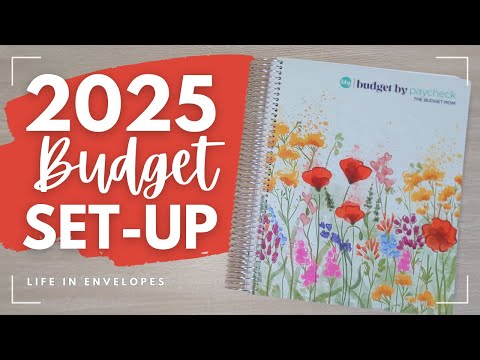 Setting Up My Budget for 2025 / The Budget Mom / Budget By Check Workbook #lowincome #divorce