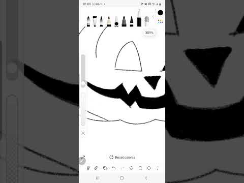 how to draw a pumkin simply step by step with Penup.