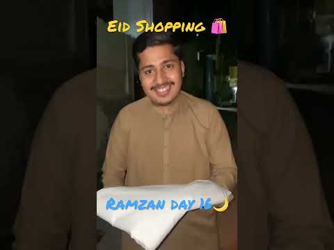 Eid Shopping 🛍 | Ramzan day 16 🌙🖤| #eidshopping #ramzan2024 #shorts