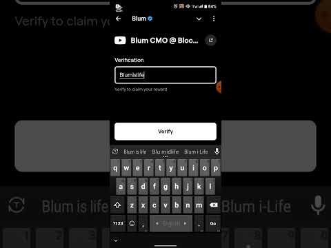 Blum Cmo @ Blockchain Life video code #srofficialearning #Blum #video #code #listing #date #airdrop