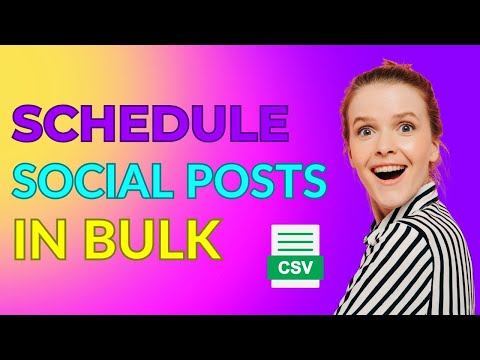 How to Schedule Posts in Bulk on the Social Planner #socialmediascheduler #socialmediamarketing