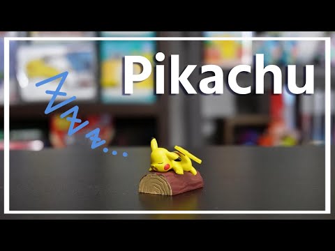 ポケモンおもちゃ#24  寝ているピカチュウのガチャガチャ開封【フィギュア  | みんなのカビゴン】PIKACHU