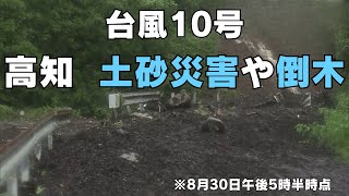 「台風情報 高知県内で土砂災害や倒木、冠水も発生 けが人も＜30日午後5時30分時点＞」2024/8/30放送