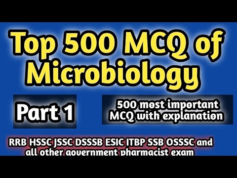 top 500 MCQ of microbiology#rrb pharmacist exam#pharmamcqgovernmentpharmacistexampreparation