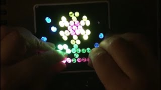 Mini lite brite, I made a flower. Retro toys from the 80’s